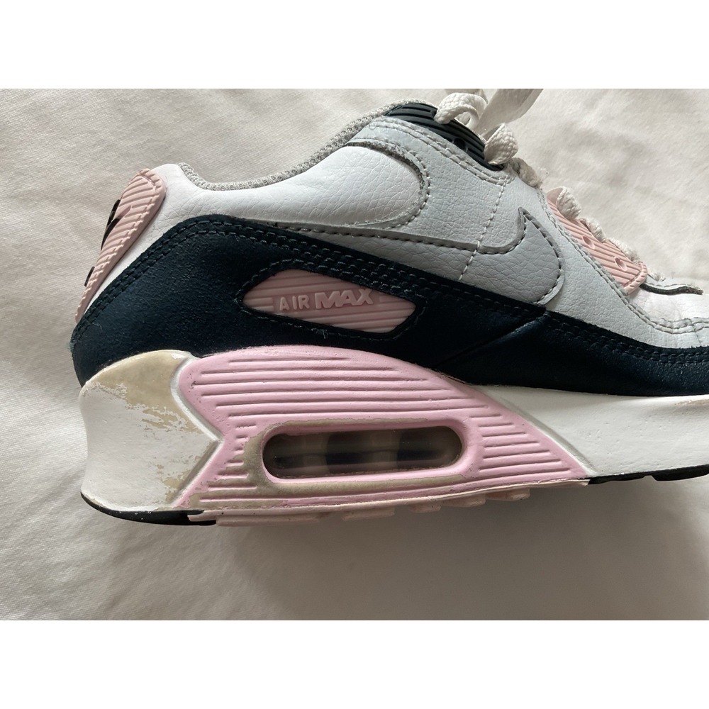 Nike Air Max 90 Shoes Youth Size 3.5Y HF6358-104 Leather Running Pink - Picture 10 of 15